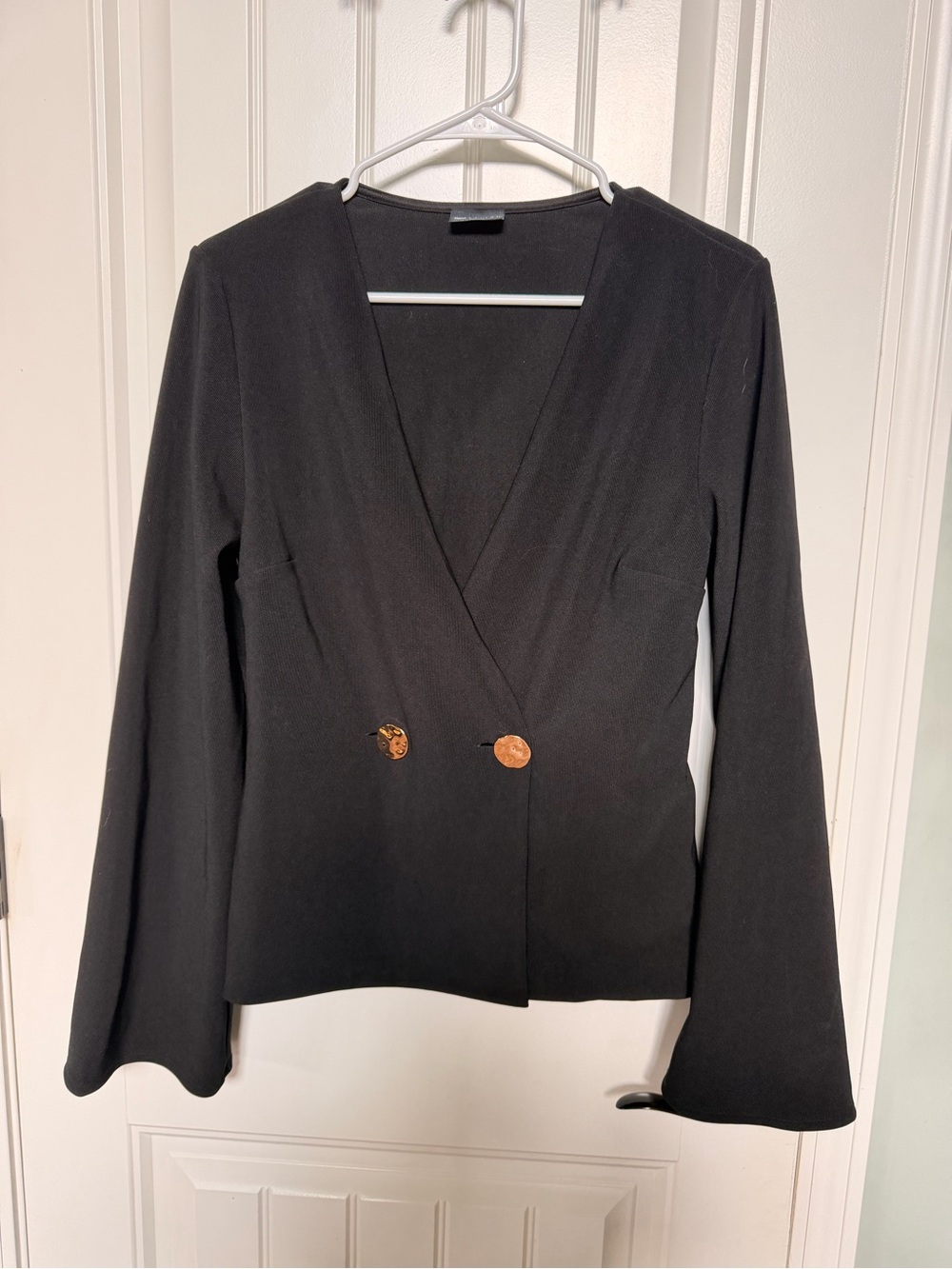 ASOS Women's Black Double-Button Blazer Jacket